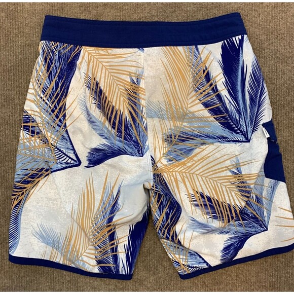 Vans Board Shorts Mens 30 Swim Tropical Hawaii Beach Surf Pool Drawstring Waist - Picture 2 of 9